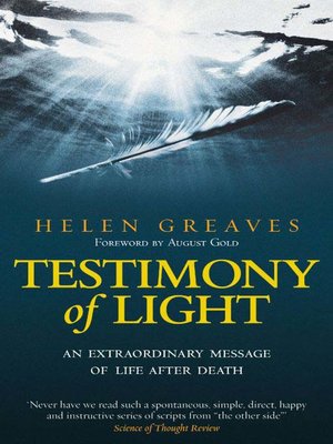 cover image of Testimony of Light